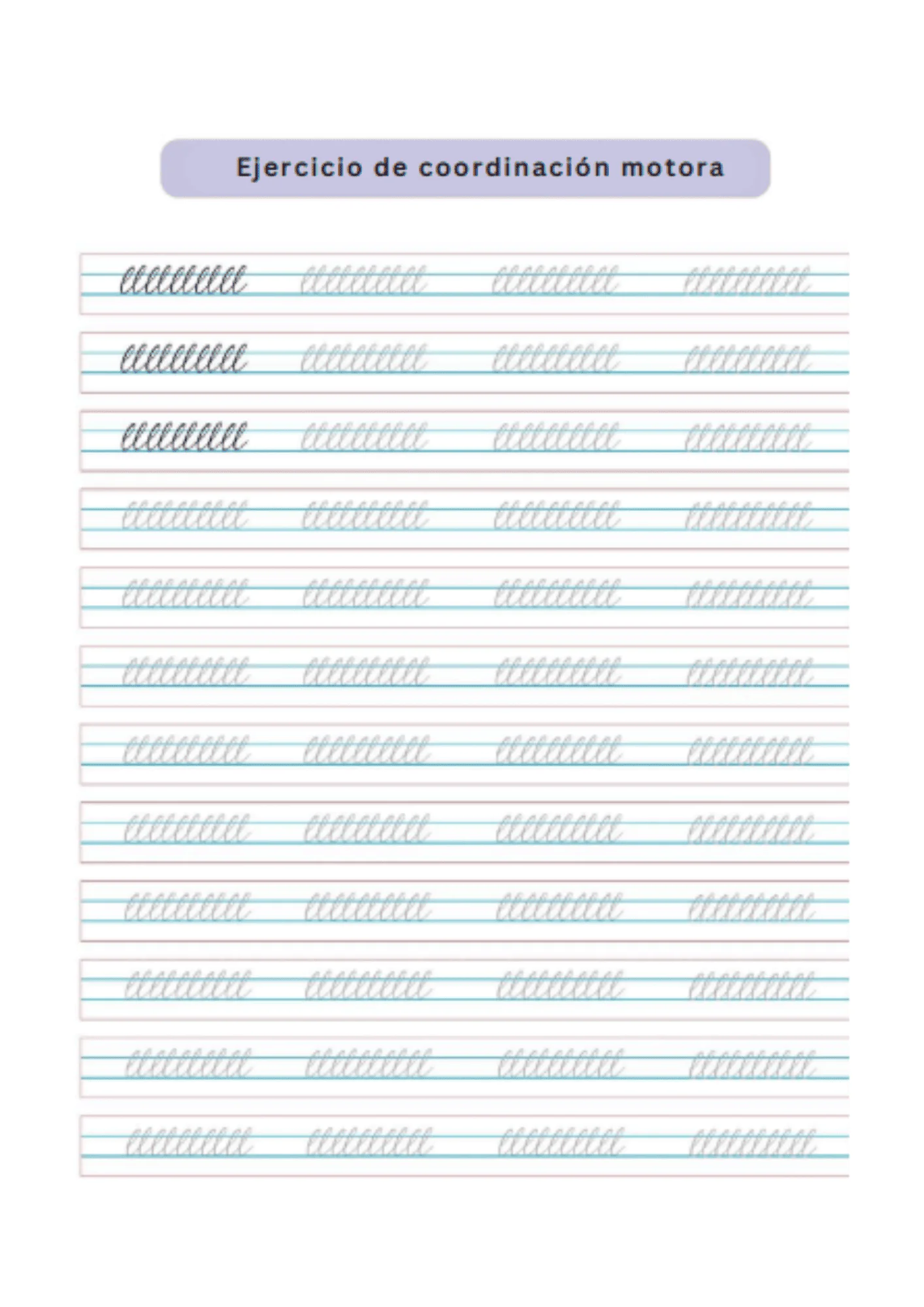 Ejercicio de coordinación motora
