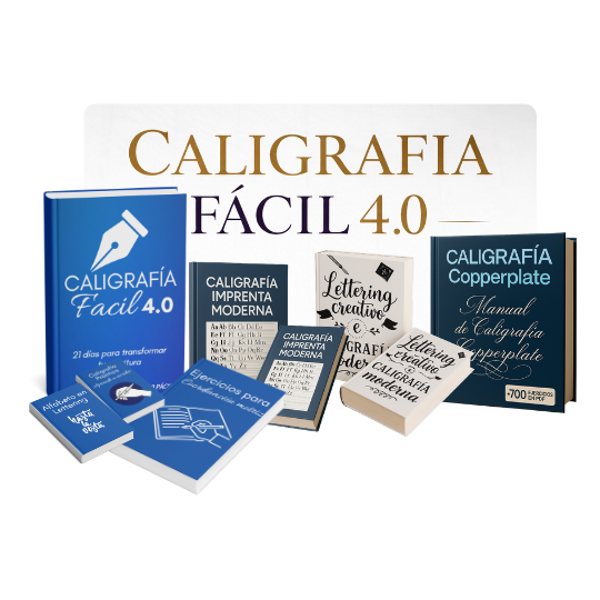 Combo completo Caligrafía Fácil con más de 700 páginas